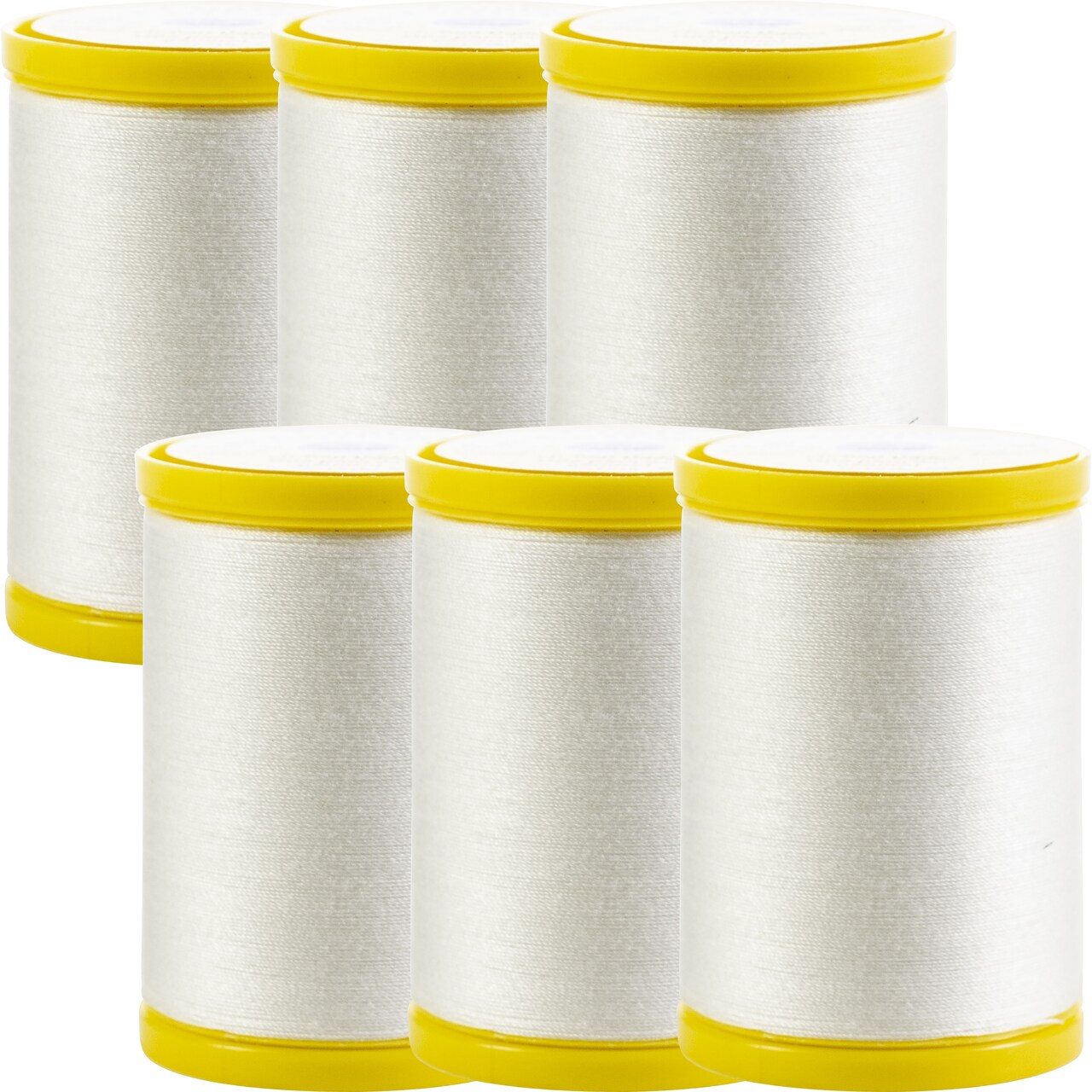 Multipack of 06 - Coats General Purpose Cotton Thread 225yd-White